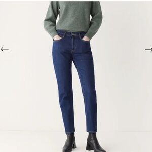 Frank & Oak Cyndi Straight Jeans Dark Wash - 25